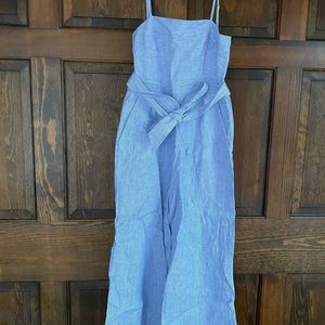 J Crew beach linen jumpsuit